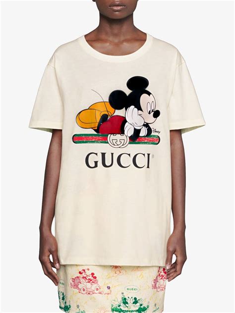 gucci shirt with mickey mouse|gucci mickey mouse shirt real.